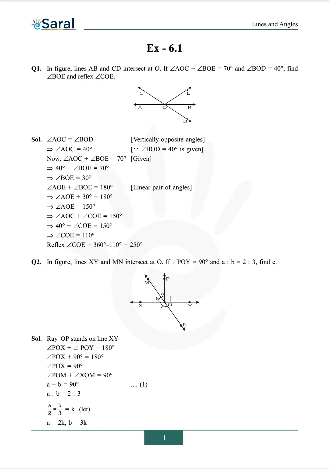 NCERT Solutions for Class 9 Maths chapter 6 Exercise 6.1 Image 1