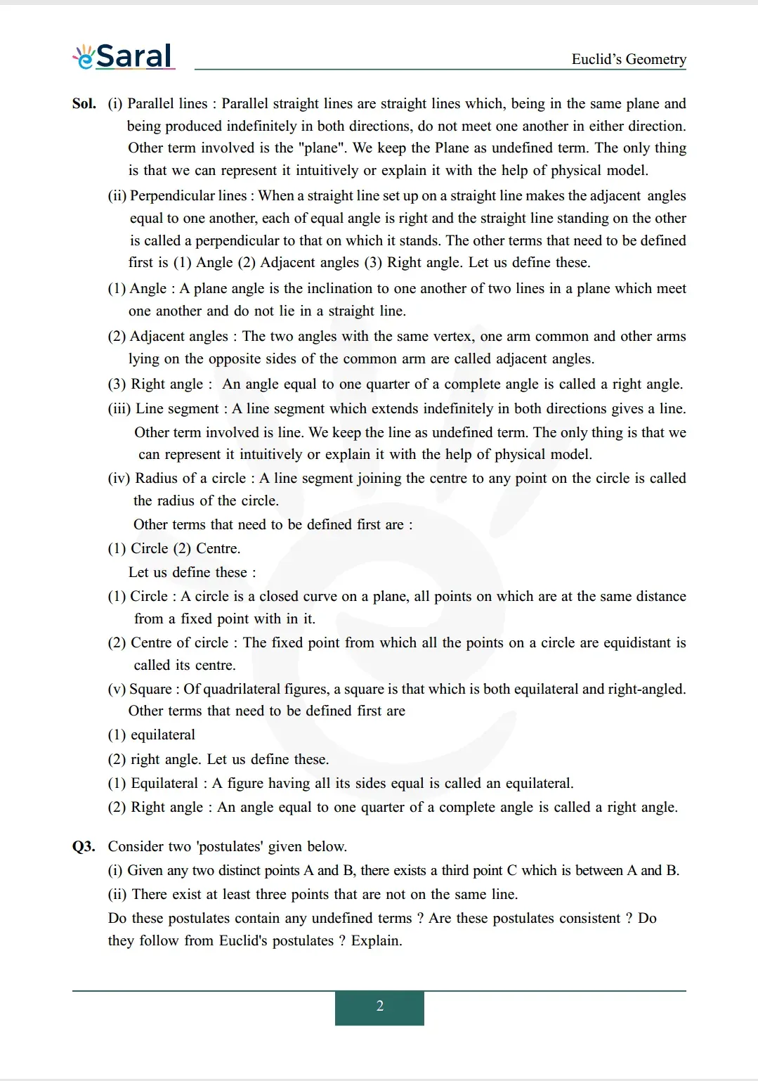 Class 9 maths chapter 5 exercise 5.1 solutions Image 2