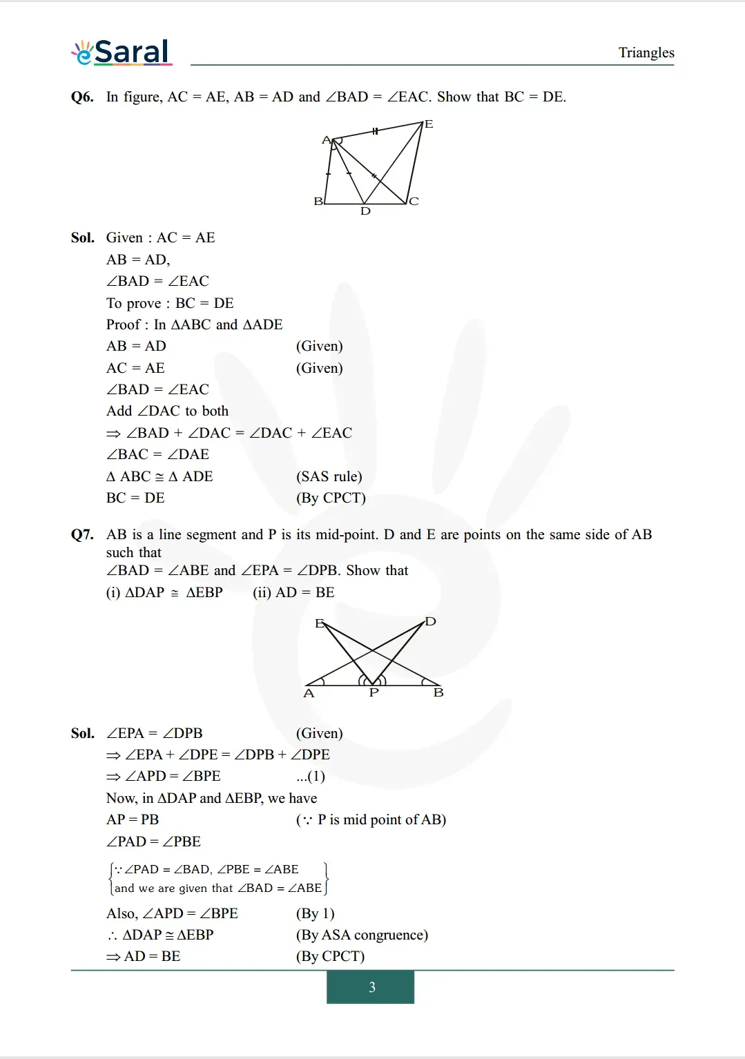 Class 9 maths chapter 7 exercise 7.1 solutions Image 3