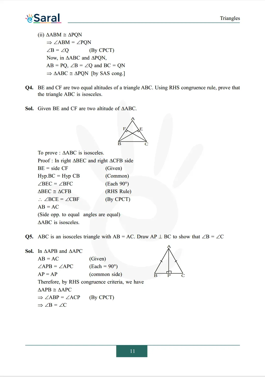 Class 9 maths chapter 7 exercise 7.3 solutions Image 3
