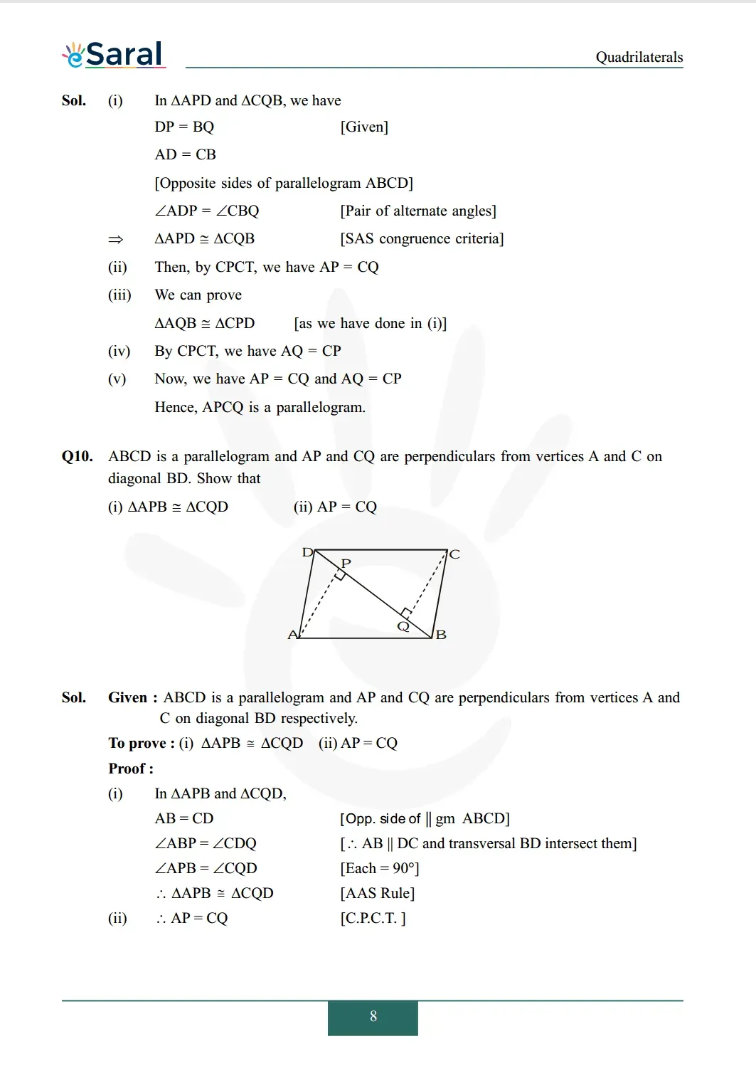Class 9 maths chapter 8 exercise 8.1 solutions Image 8