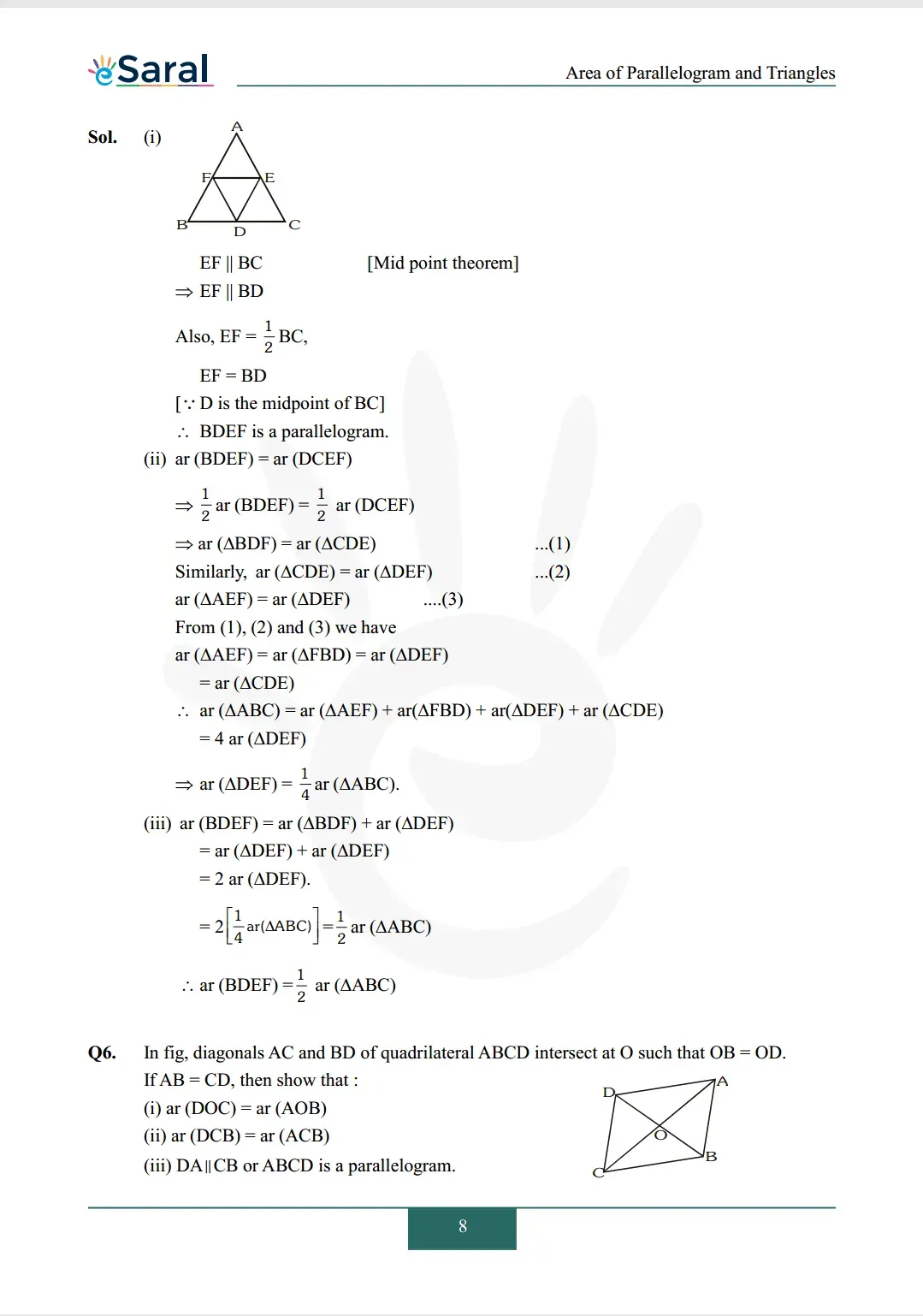 Class 9 maths chapter 9 exercise 9.3 solutions Image 3