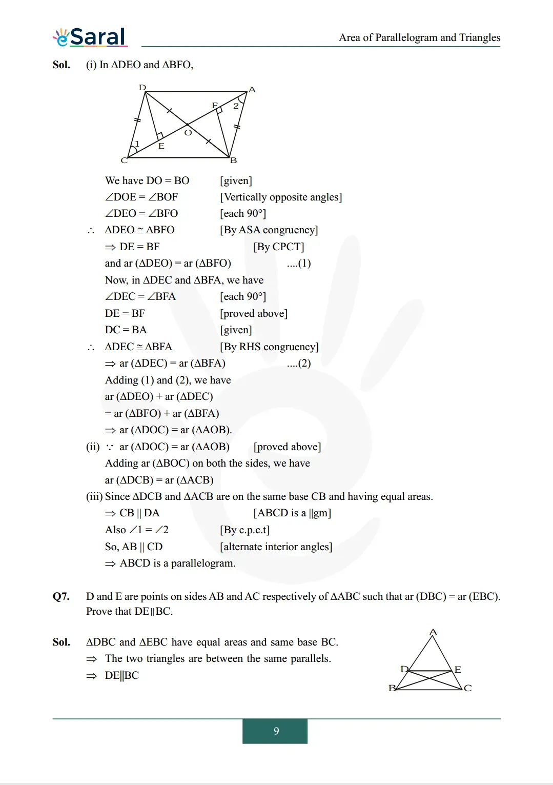 Class 9 maths chapter 9 exercise 9.3 solutions Image 4