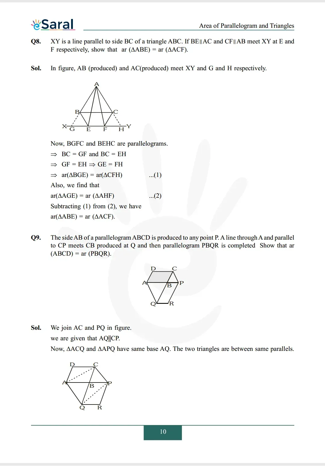 Class 9 maths chapter 9 exercise 9.3 solutions Image 5