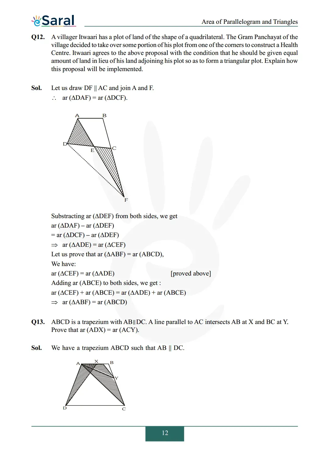 Class 9 maths chapter 9 exercise 9.3 solutions Image 7