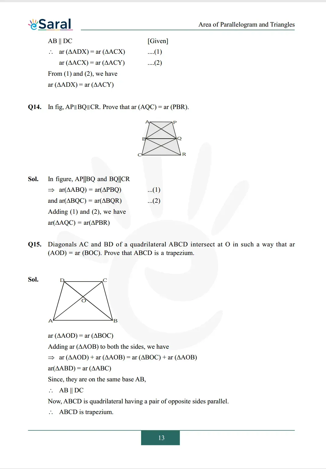 Class 9 maths chapter 9 exercise 9.3 solutions Image 8