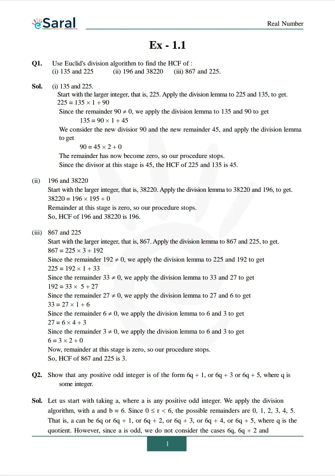 NCERT Solutions for Class 10 Maths chapter 1 Exercise 1.1 Image 1