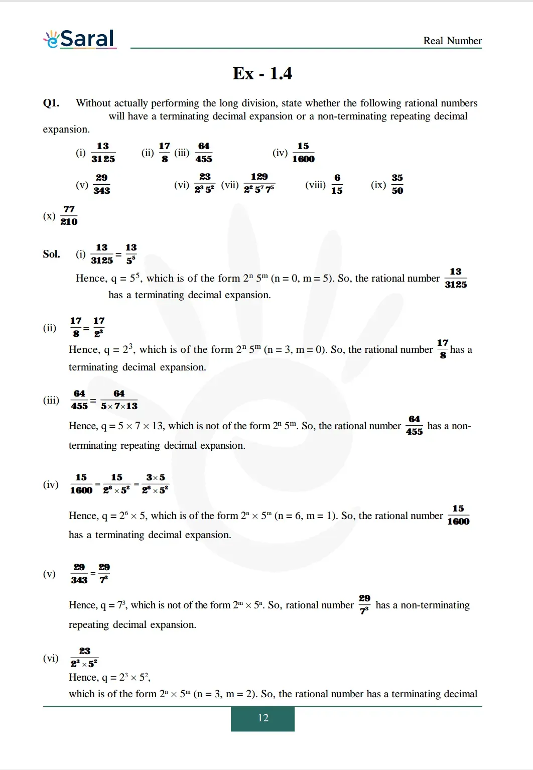 NCERT Solutions for Class 10 Maths chapter 1 Exercise 1.4 Image 1