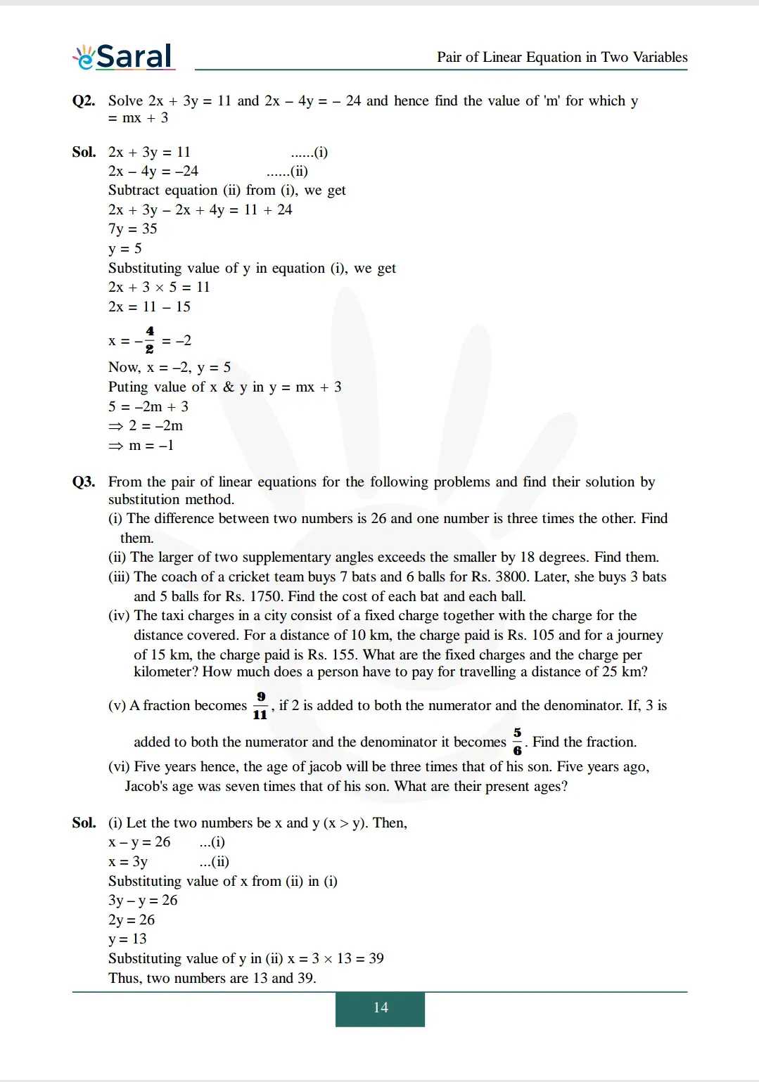 Class 10 Maths Chapter 3 exercise 3.3 solutions Image 3