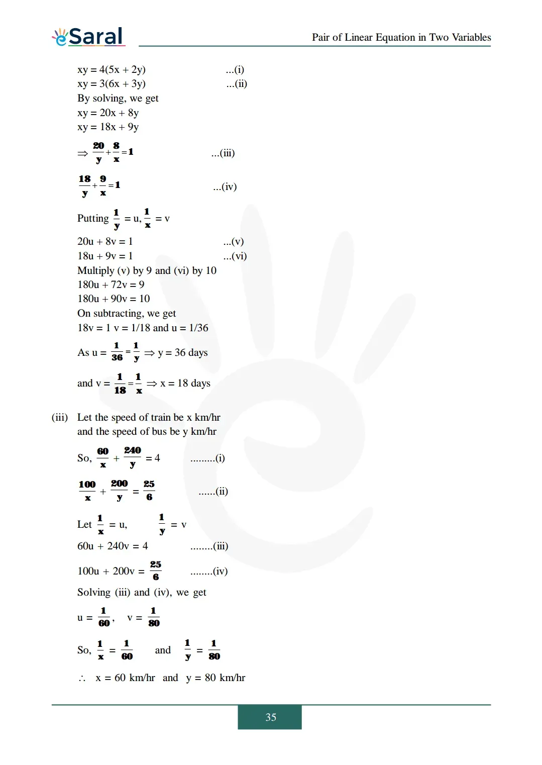 Class 10 Maths Chapter 3 exercise 3.6 solutions Image 7