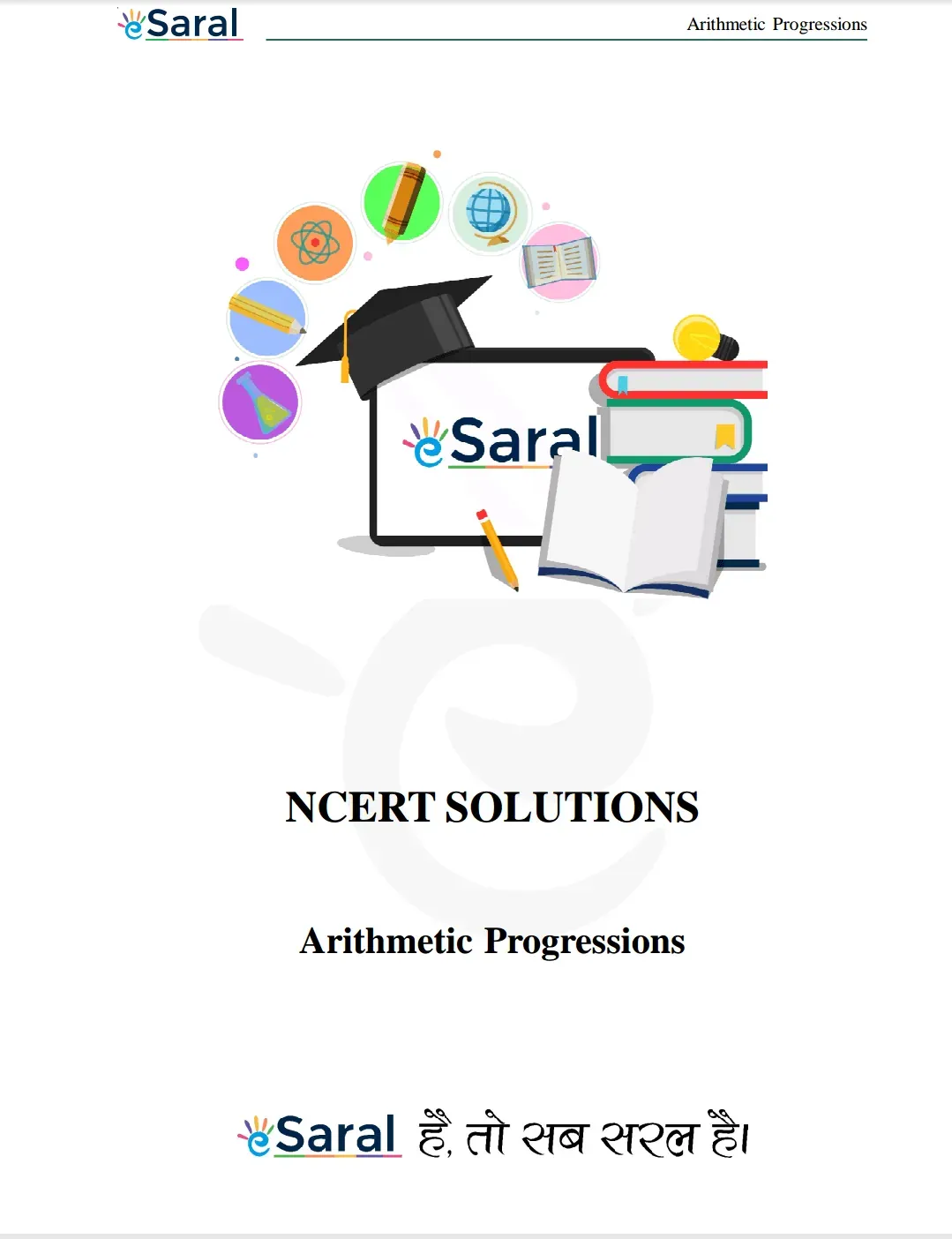 NCERT Solutions for Class 10 Maths chapter 5 Image 1
