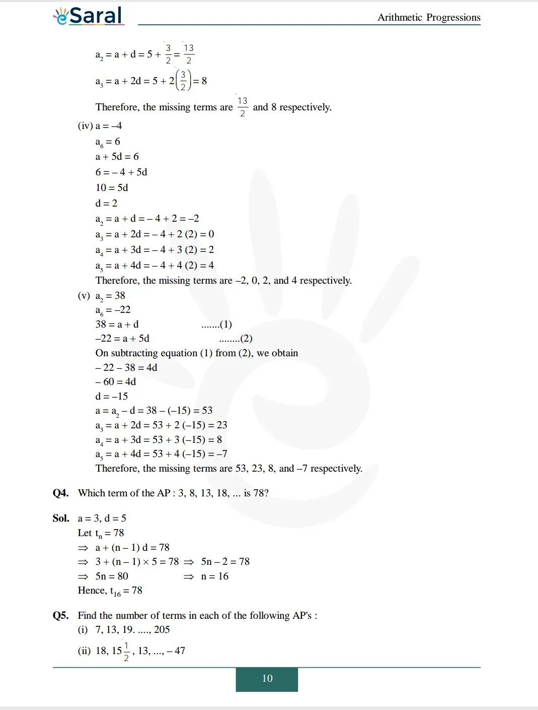 Class 10 Maths Chapter 5 exercise 5.2 solutions Image 3