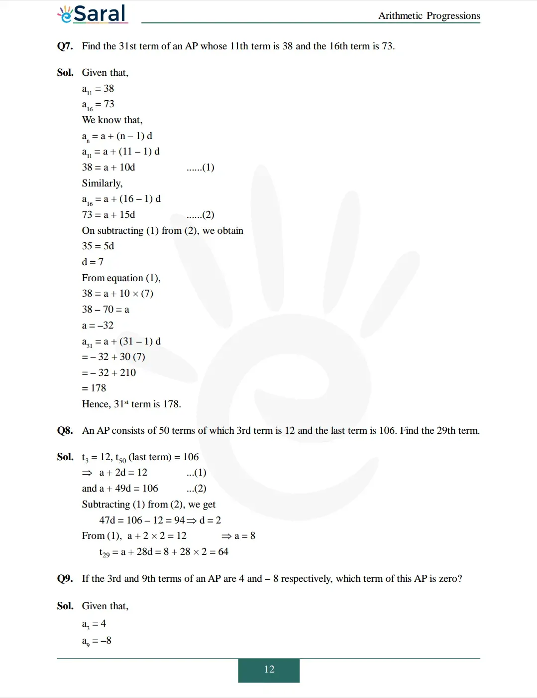 Class 10 Maths Chapter 5 exercise 5.2 solutions Image 5