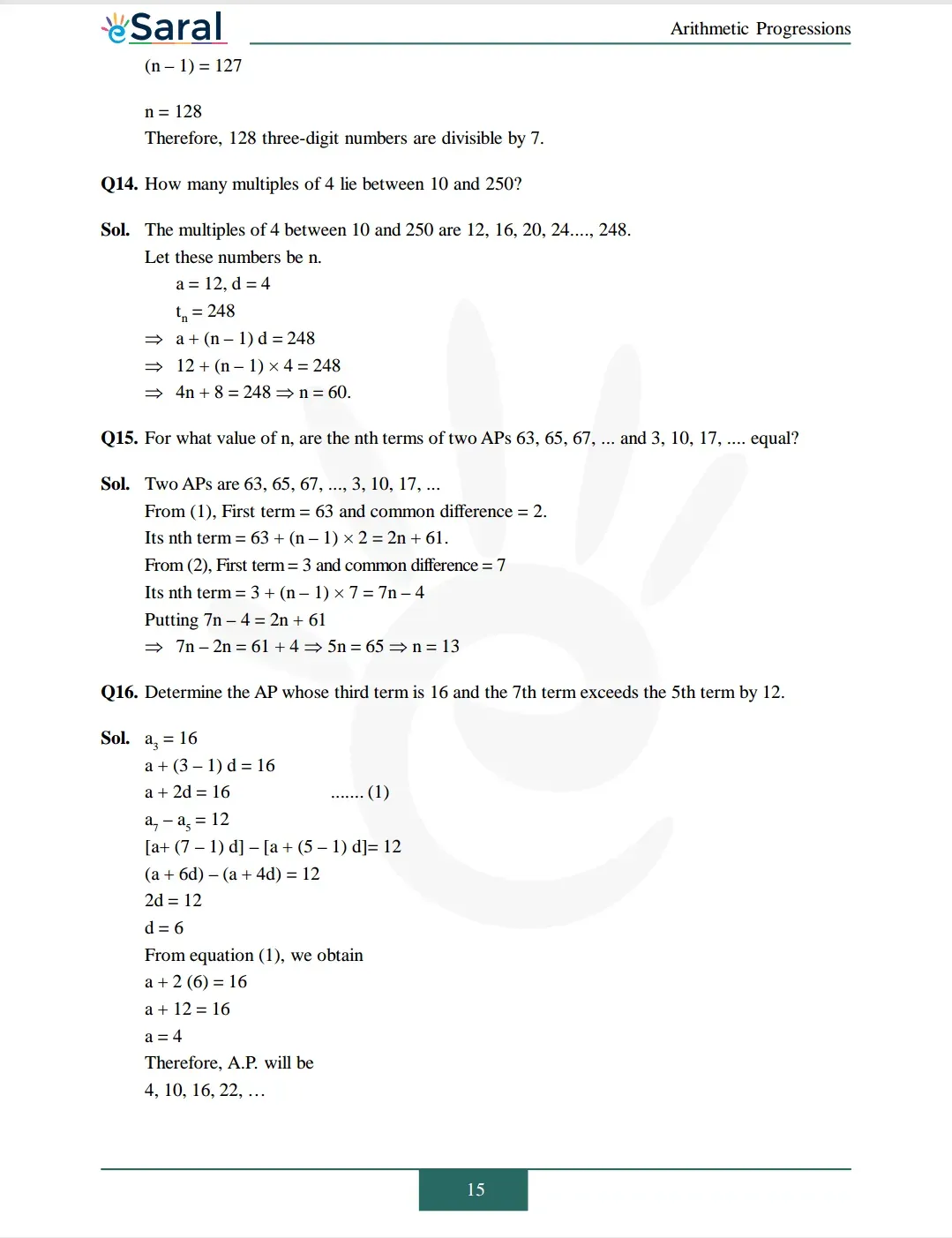 Class 10 Maths Chapter 5 exercise 5.2 solutions Image 8
