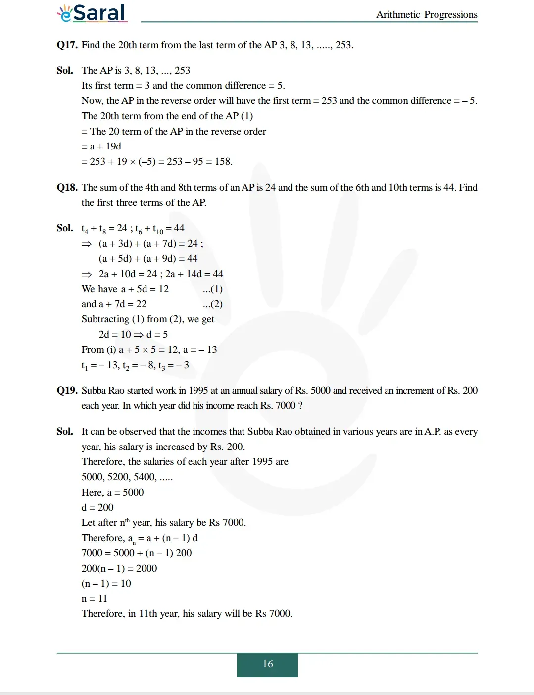 Class 10 Maths Chapter 5 exercise 5.2 solutions Image 9