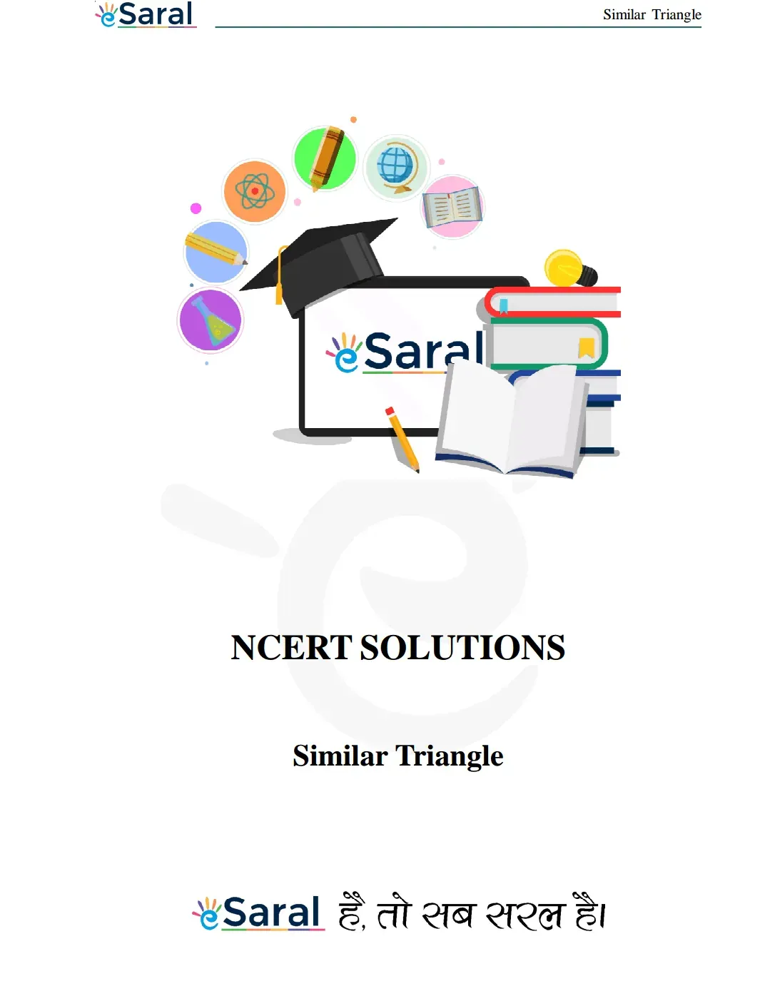 NCERT Solutions for Class 10 Maths chapter 6 Image 1