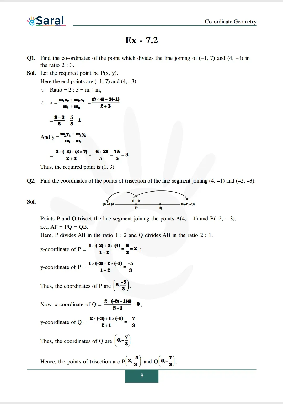 NCERT Solutions for Class 10 Maths chapter 7 Exercise 7.2 Image 1