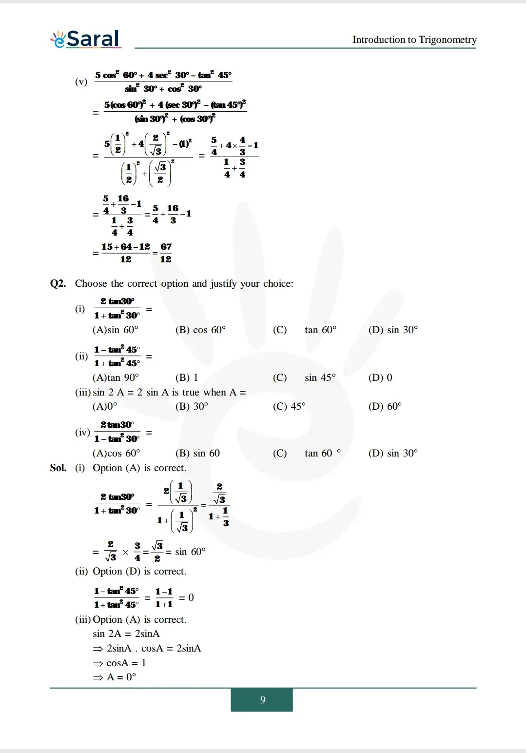 Class 10 Maths Chapter 8 exercise 8.2 solutions image 2