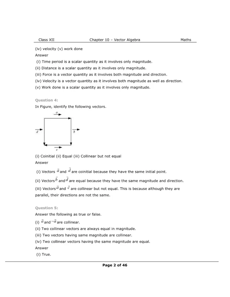 NCERT Class 12 Maths Chapter 10 Exercise 10.1 Solutions Image 2