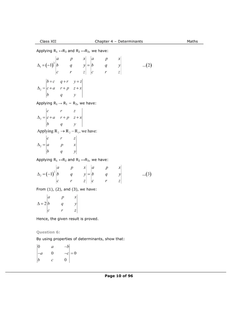 NCERT Class 12 Maths Chapter 4 Exercise 4.2 Solutions Image 4