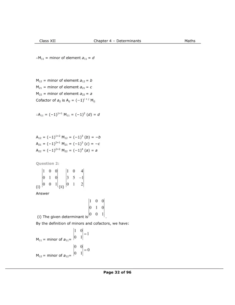 NCERT Class 12 Maths Chapter 4 Exercise 4.4 Solutions Image 2