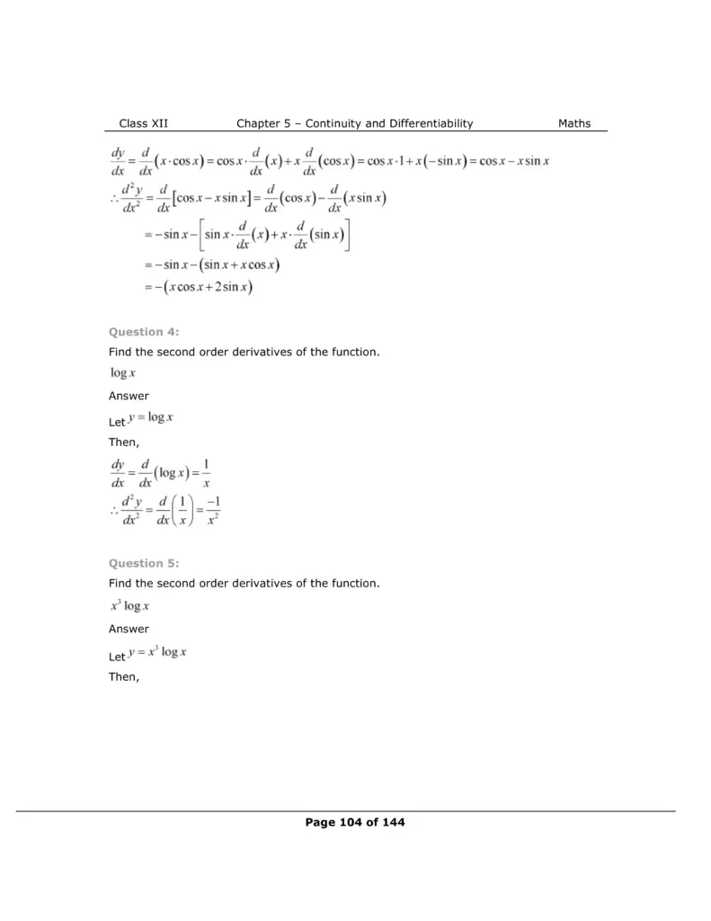 NCERT Class 12 Maths Chapter 5 Exercise 5.7 Solutions Image 2