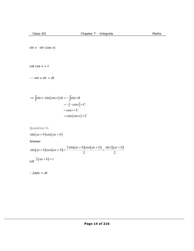 NCERT Class 12 Maths Chapter 7 Exercise 7.2 Solutions Image 3