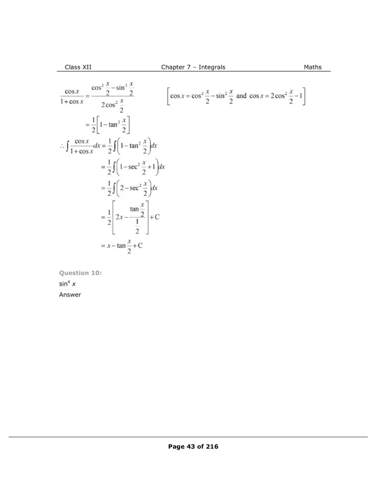 NCERT Class 12 Maths Chapter 7 Exercise 7.3 Solutions Image 6