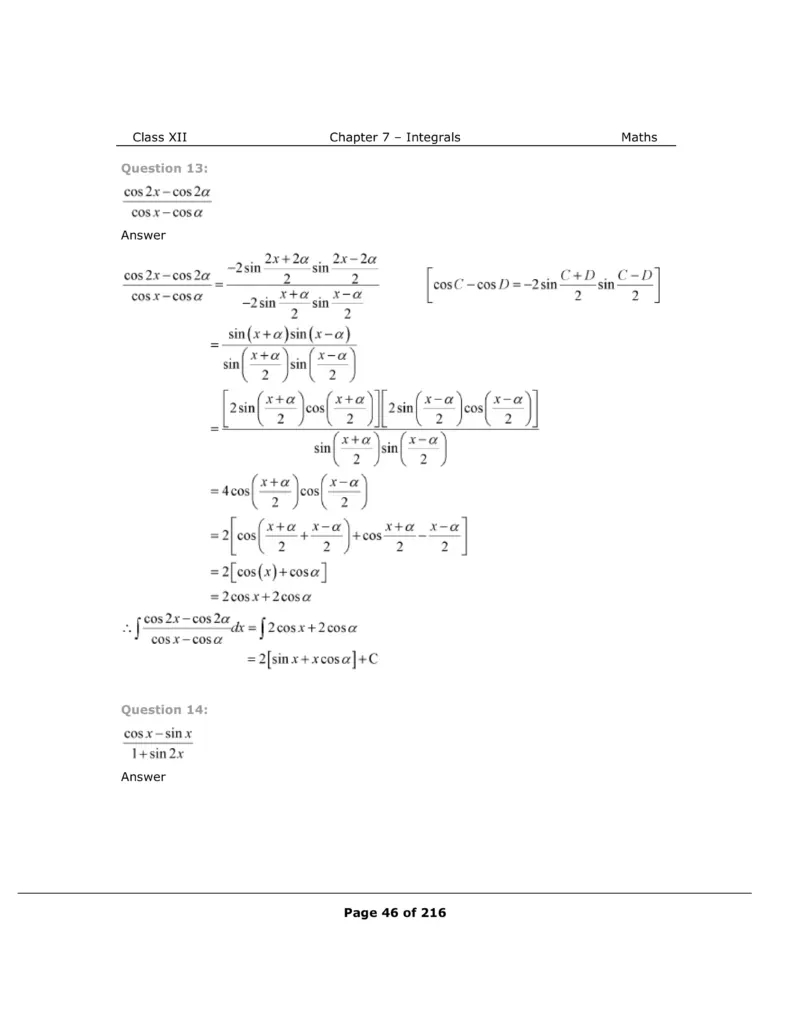 NCERT Class 12 Maths Chapter 7 Exercise 7.3 Solutions Image 9