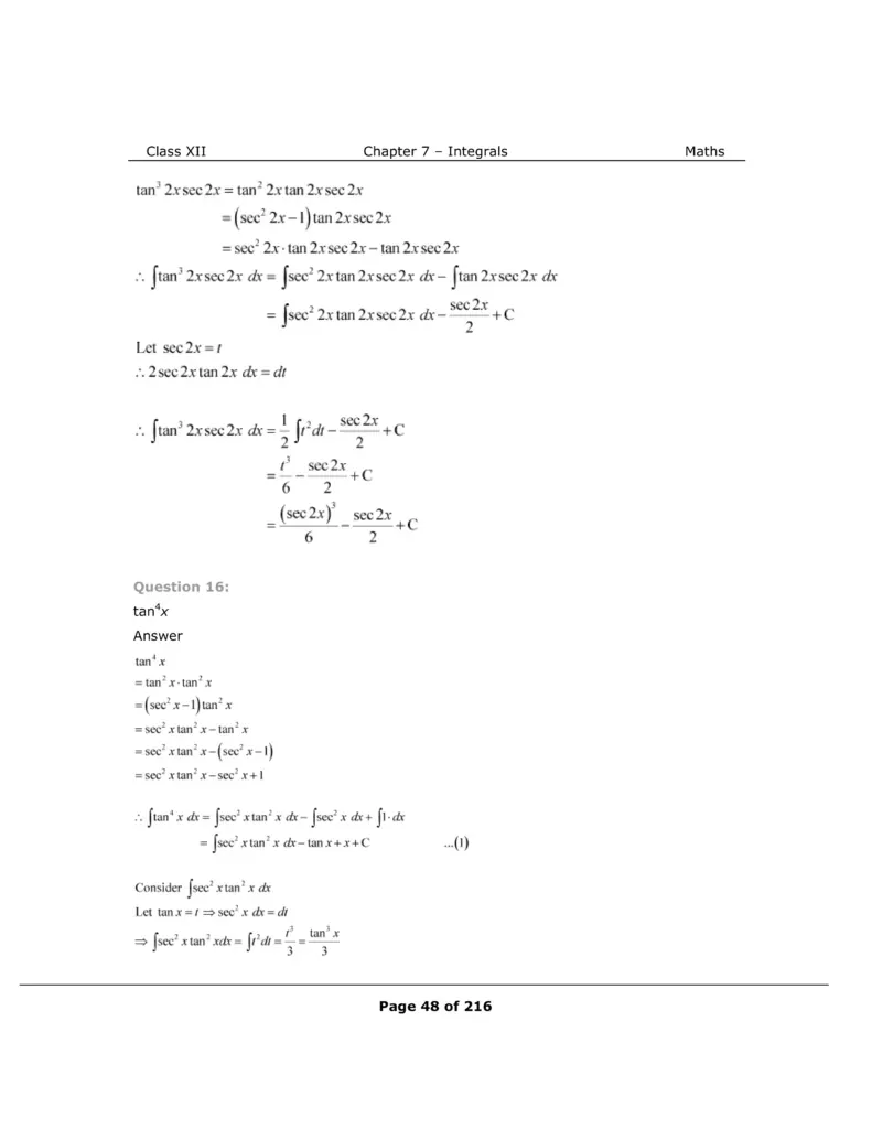 NCERT Class 12 Maths Chapter 7 Exercise 7.3 Solutions Image 11