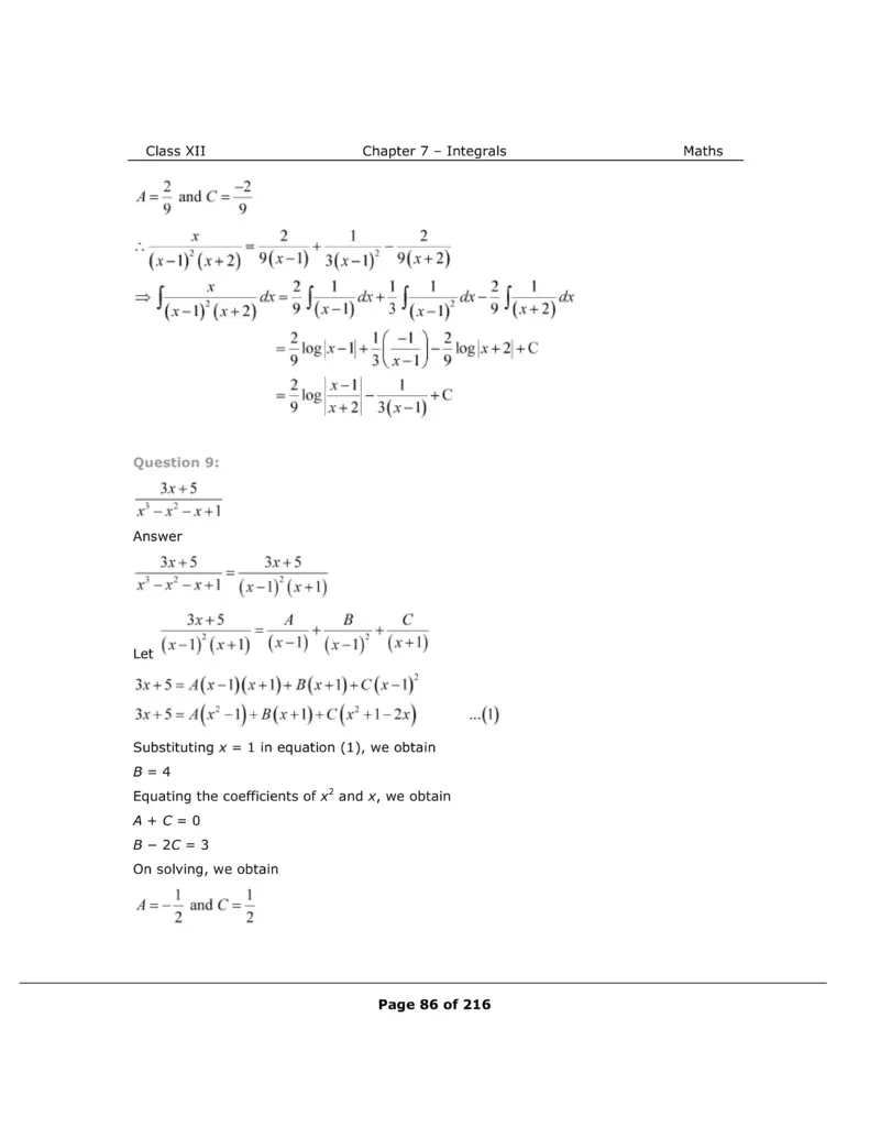 NCERT Class 12 Maths Chapter 7 Exercise 7.5 Solutions Image 7