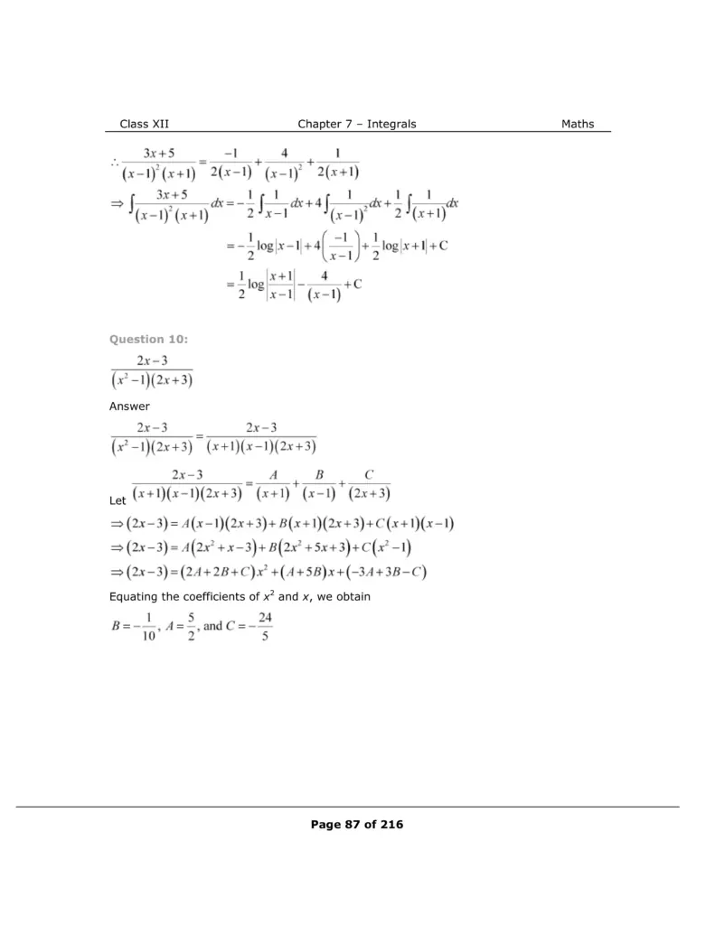 NCERT Class 12 Maths Chapter 7 Exercise 7.5 Solutions Image 7