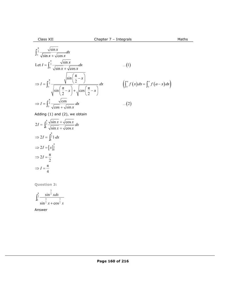 NCERT Class 12 Maths Chapter 7 Exercise 7.11 Solutions Image 2