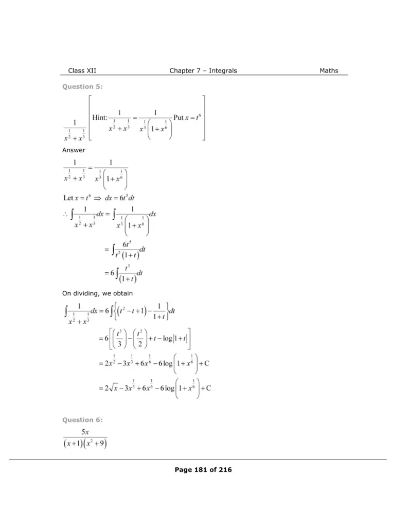 NCERT Solutions For Class 12 Maths Chapter 7 Miscellaneous Exercise Image 6