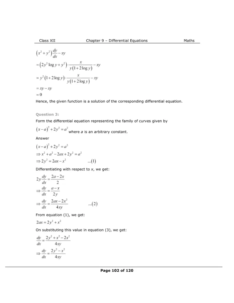 NCERT Solutions For Class 12 Maths Chapter 9 Miscellaneous Exercise Image 5
