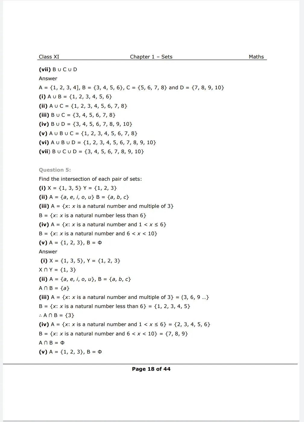 Class 11 Math chapter 1 exercise 1.4 Solutions Image 3