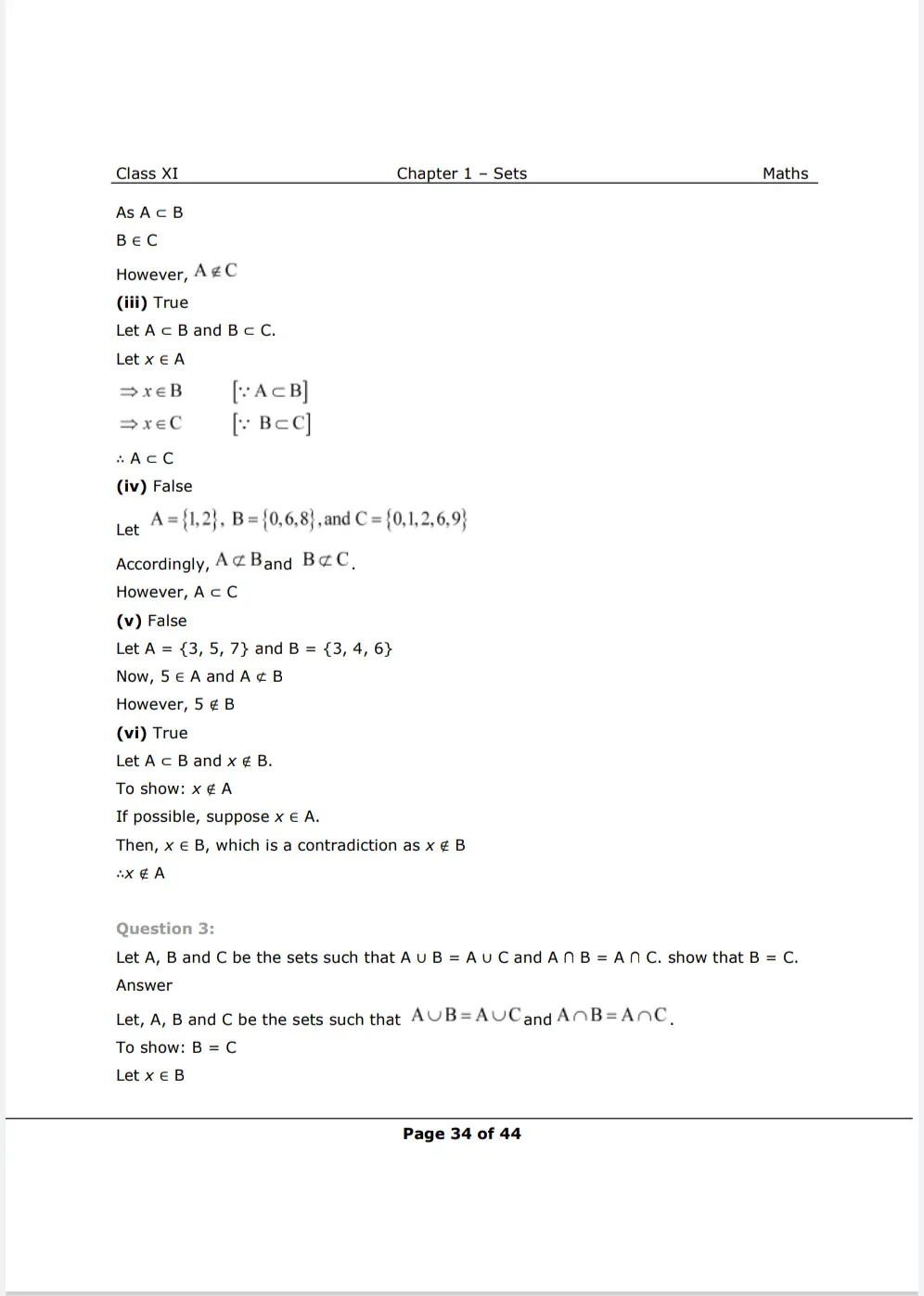 NCERT Solutions for class 11 Maths Chapter 1 Miscellaneous Exercise Image 2