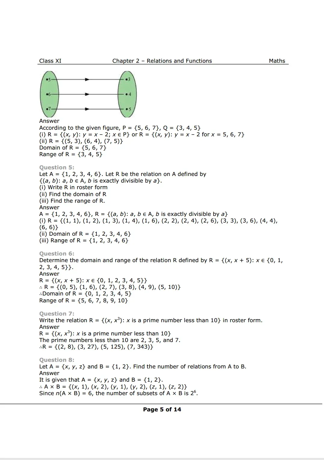Class 11 maths chapter 2 exercise 2.2 Image 2