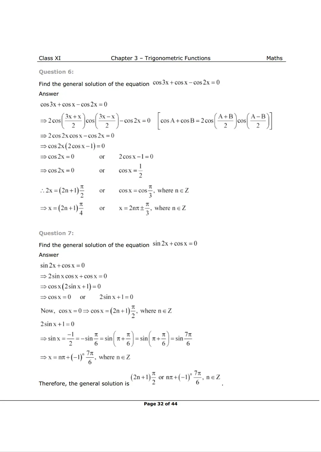 Class 11 Maths Chapter 3 Exercise 3.4 Solutions Image 4