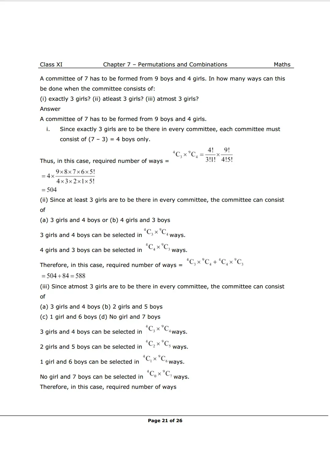 NCERT Class 11 Maths chapter 7 Miscellaneous Exercise Solutions Image 2