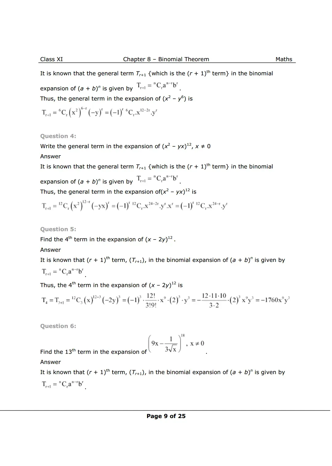 NCERT Class 11 Maths Chapter 8 Exercise 8.2 Solutions Image 2