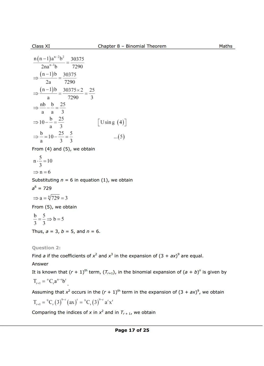 NCERT Solutions For Class 11 Maths Chapter 8 Miscellaneous Exercise image 2