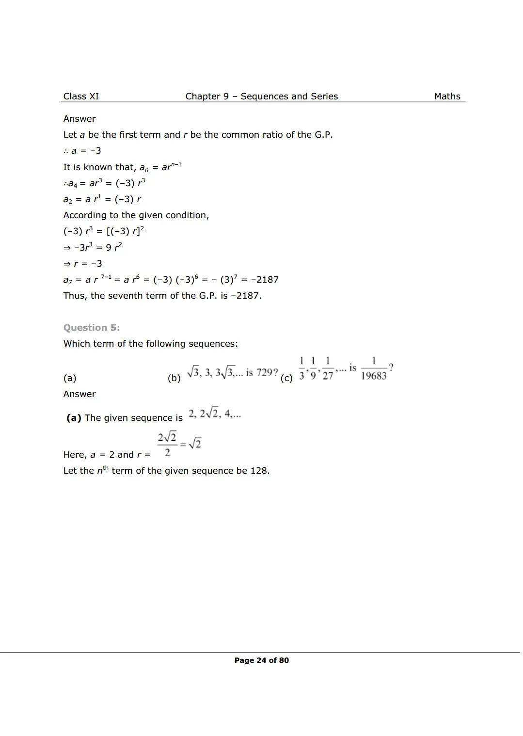 NCERT Class 11 Maths Chapter 9 Exercise 9.3 Solutions image 3