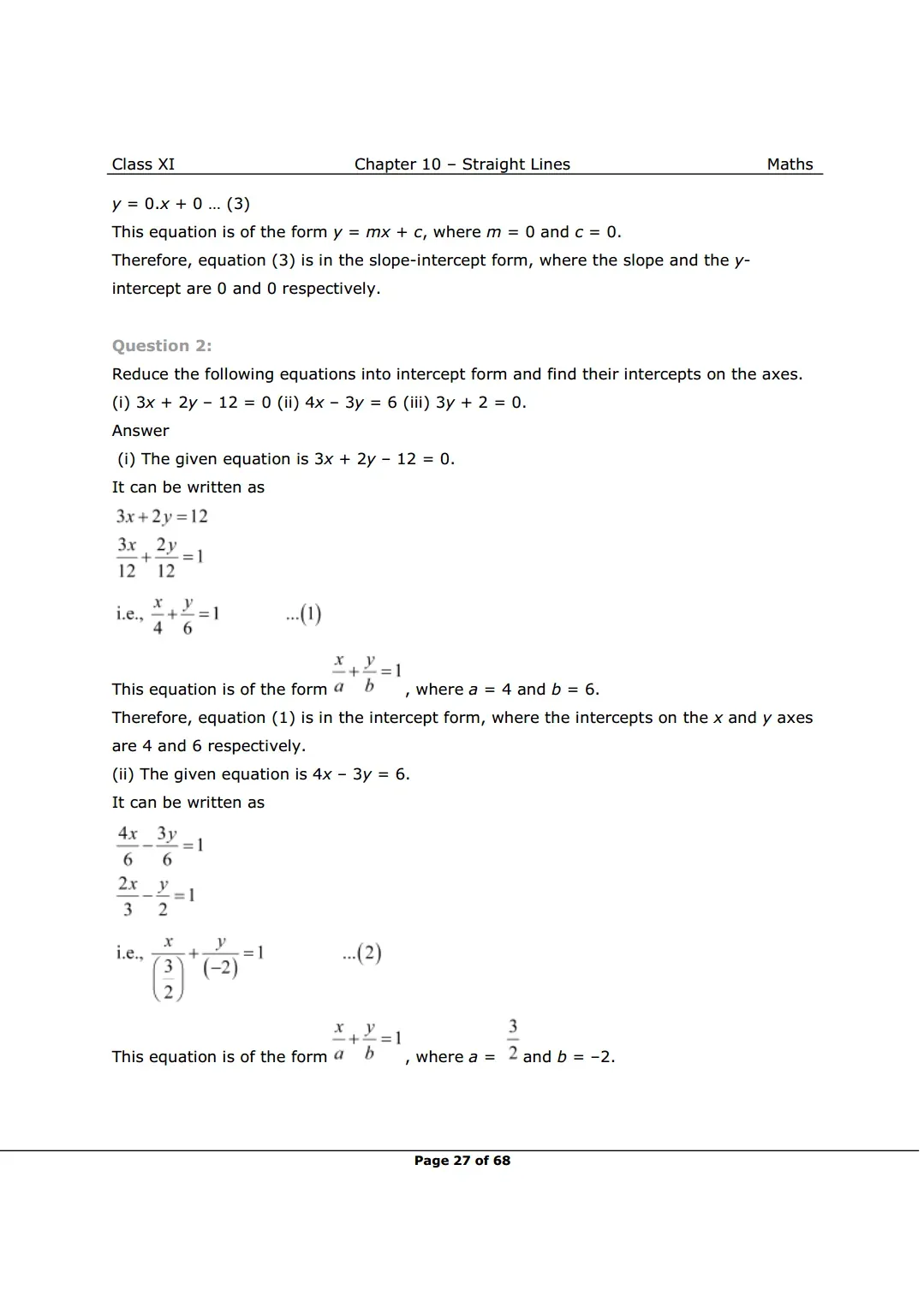 NCERT Class 11 Maths Chapter 10 Exercise 10.3 solutions Image 2