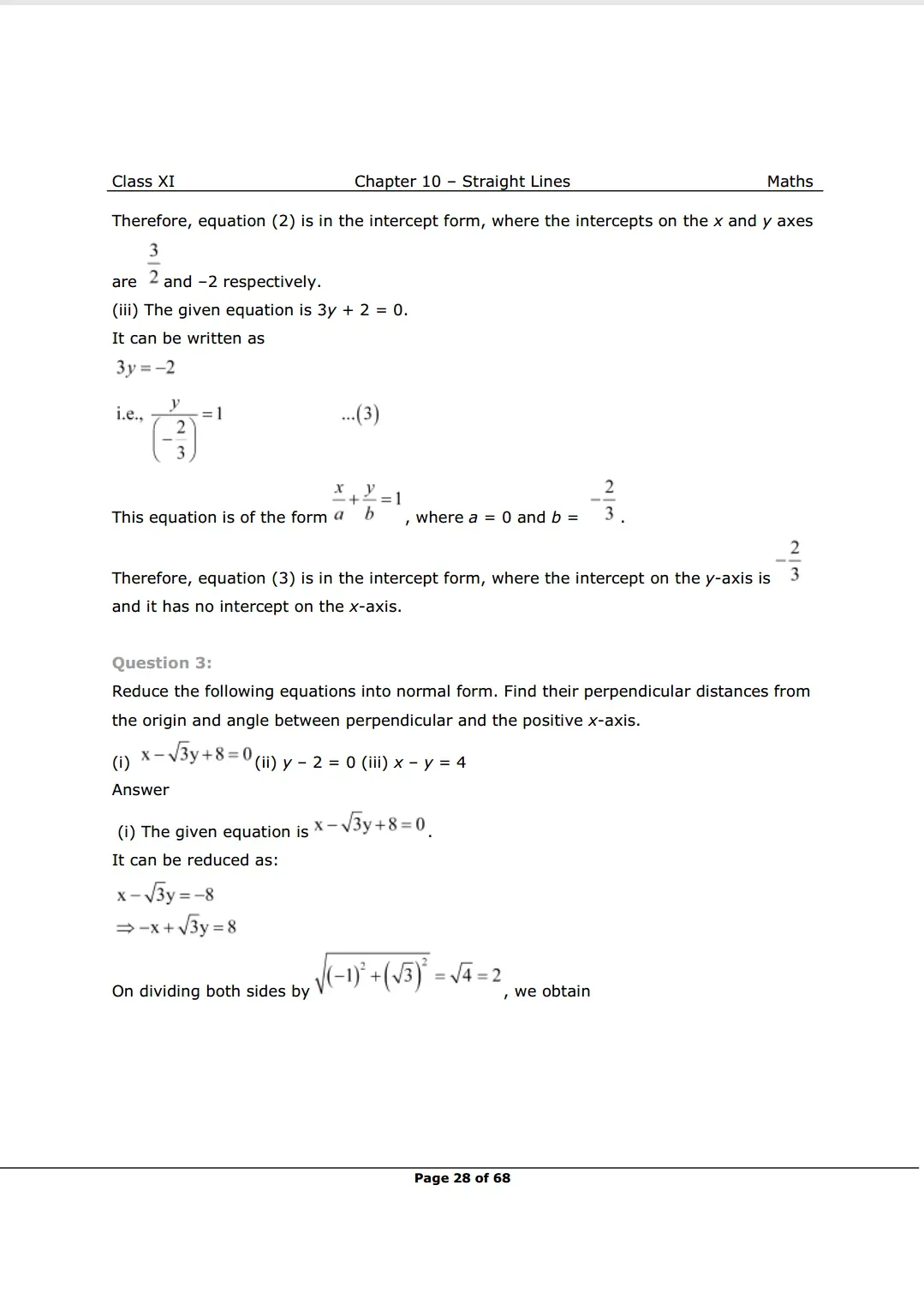 NCERT Class 11 Maths Chapter 10 Exercise 10.3 solutions Image 3
