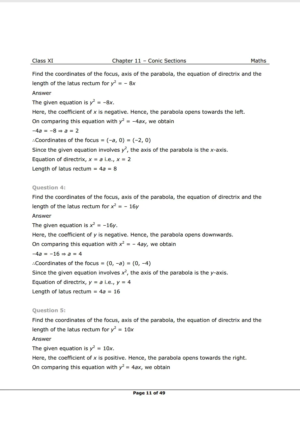 NCERT Class 11 Maths Chapter 11 Exercise 11.2 Solutions Image 2