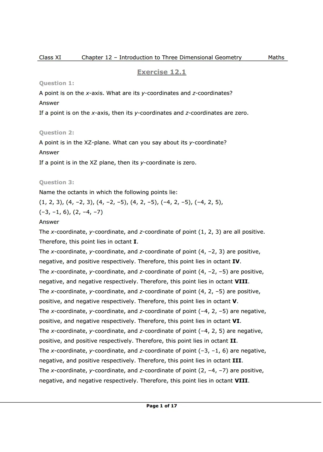 NCERT Class 11 Maths Chapter 12 Exercise 12.1 Solutions Image 1