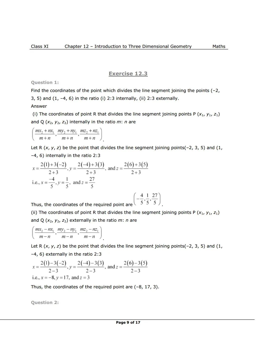 NCERT Class 11 Maths Chapter 12 Exercise 12.3 Solutions Image 1