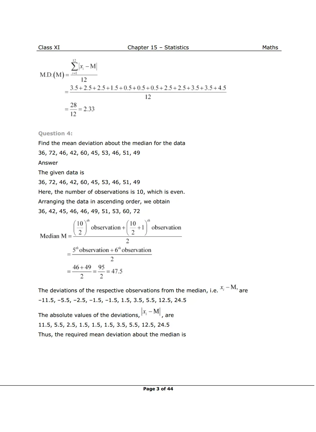 NCERT Class 11 Maths Chapter 15 Exercise 15.1 Solutions image 3