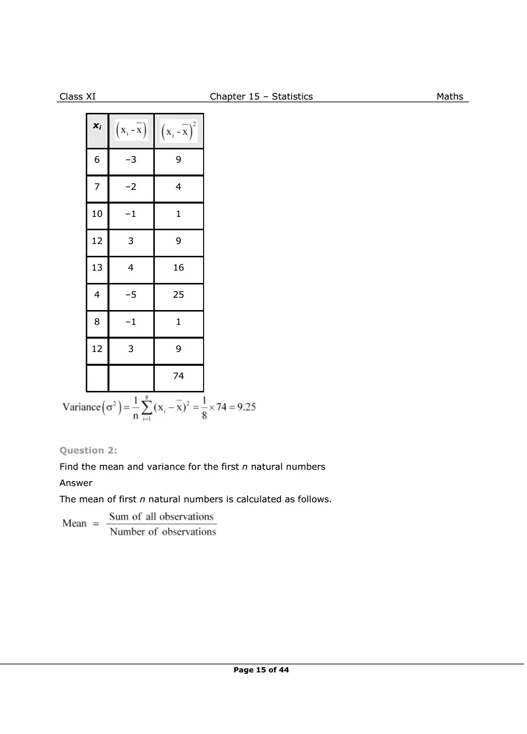 NCERT Class 11 Maths Chapter 15 Exercise 15.2 Solutions Image 2